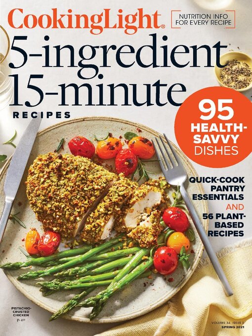 Title details for Cooking Light 5 Ingredients, 15 Minutes by Dotdash Meredith - Wait list